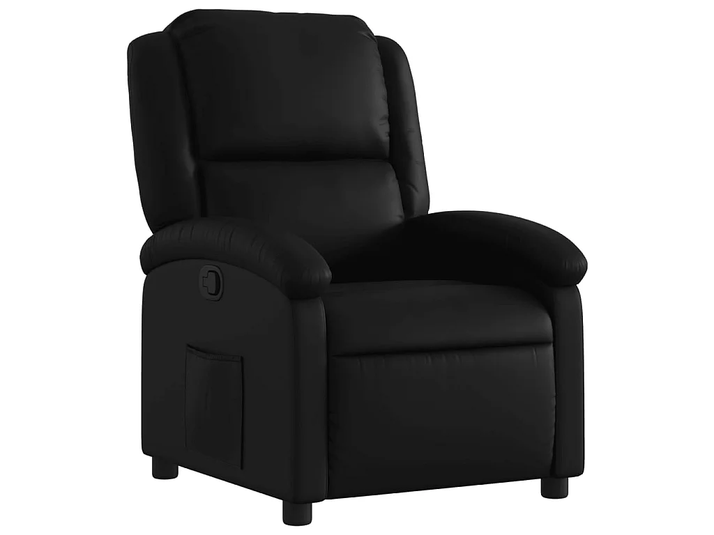 Fauteuil inclinable Noir Similicuir