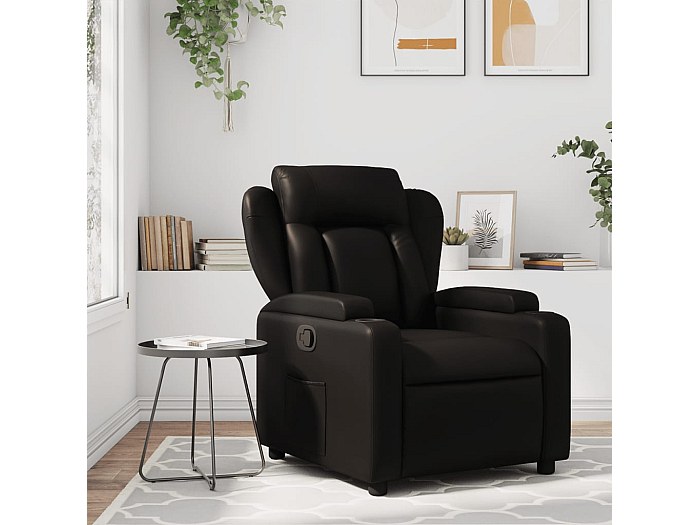 Poltrona Da Barbiere Ultron Reclinabile In Ecopelle Nero Con Braccioli E Struttura Cromata Oro Lucido 8058302233031