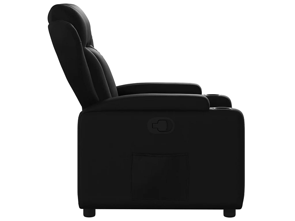 Fauteuil inclinable Noir Similicuir