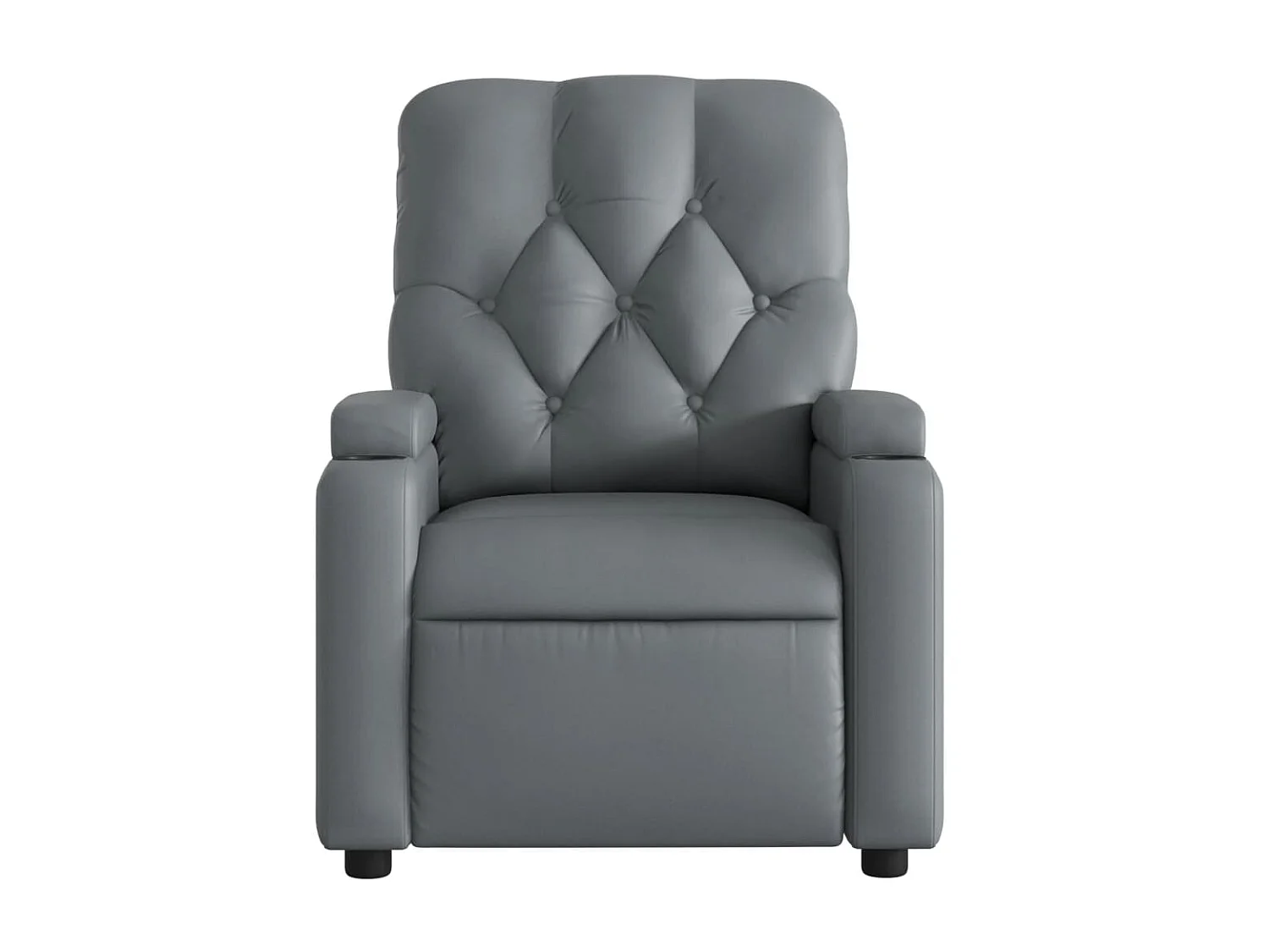 Fauteuil de massage inclinable Gris Similicuir