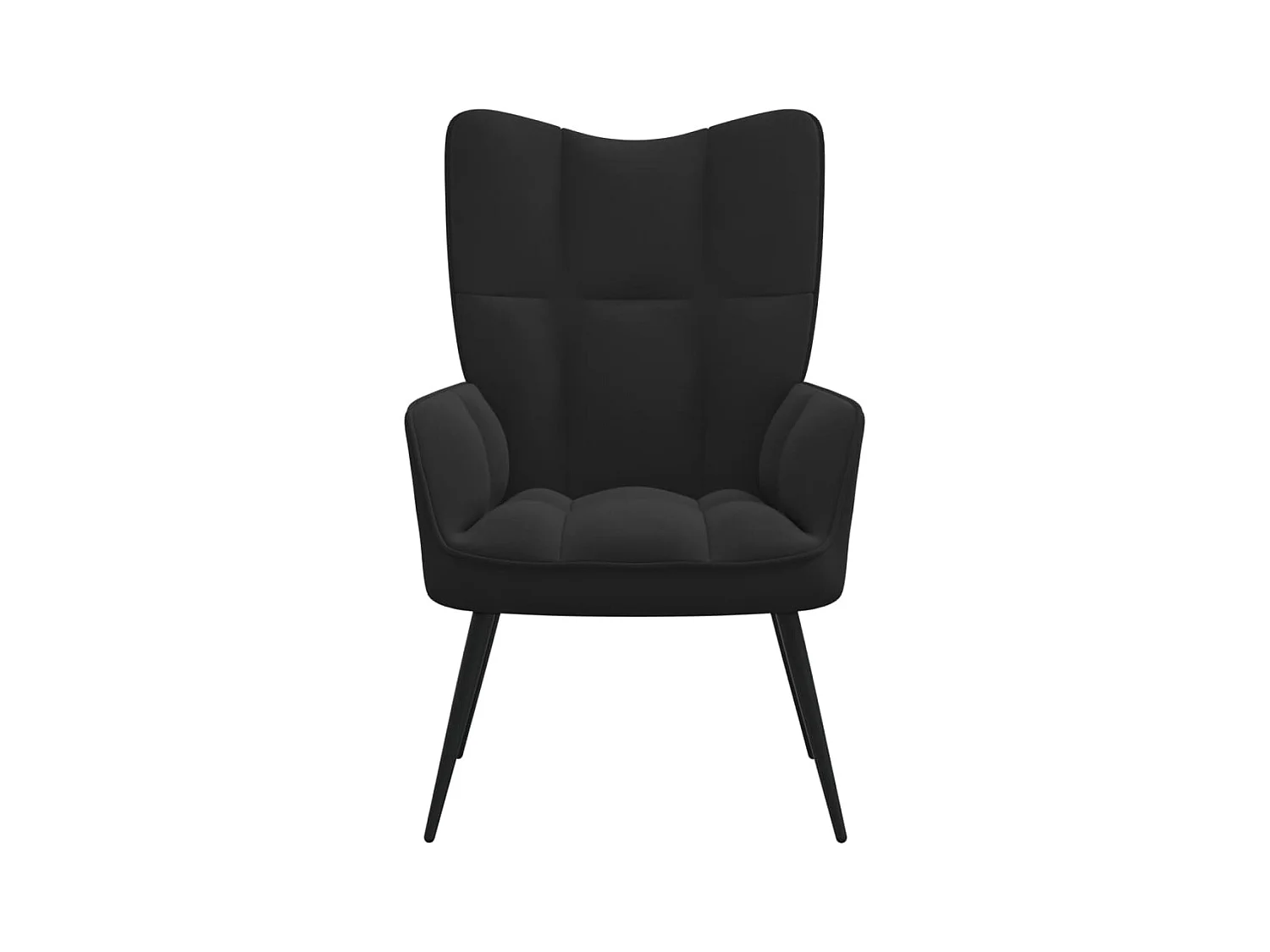 Chaise de relaxation Noir Velours