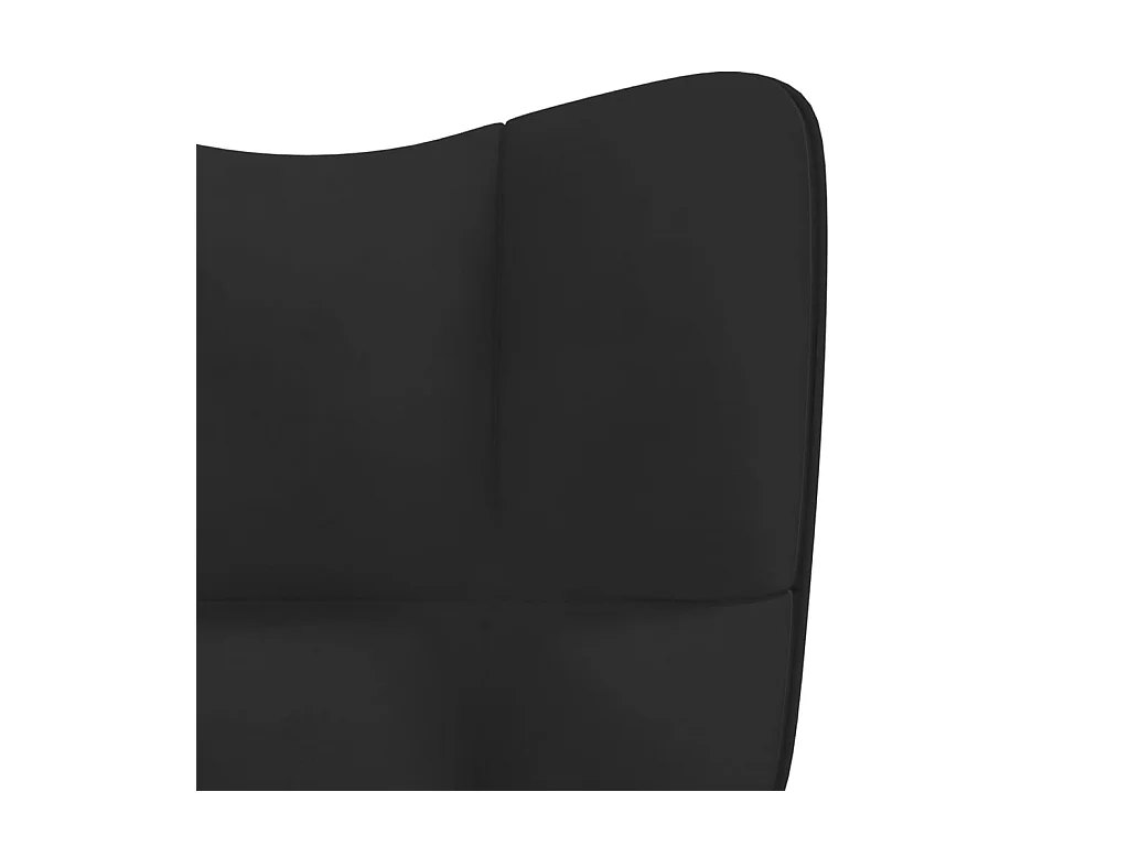 Chaise de relaxation Noir Velours