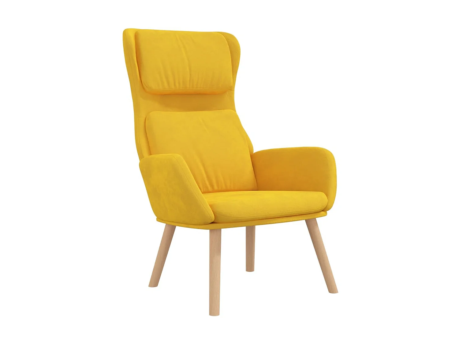 Sillón de relajación Terciopelo amarillo mostaza