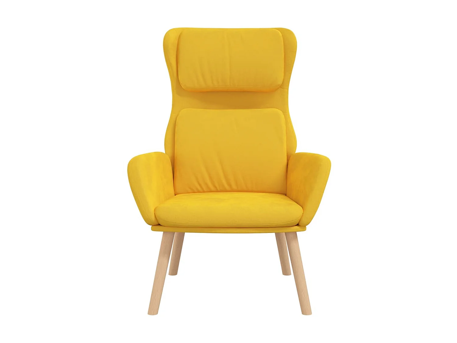 Sillón de relajación Terciopelo amarillo mostaza