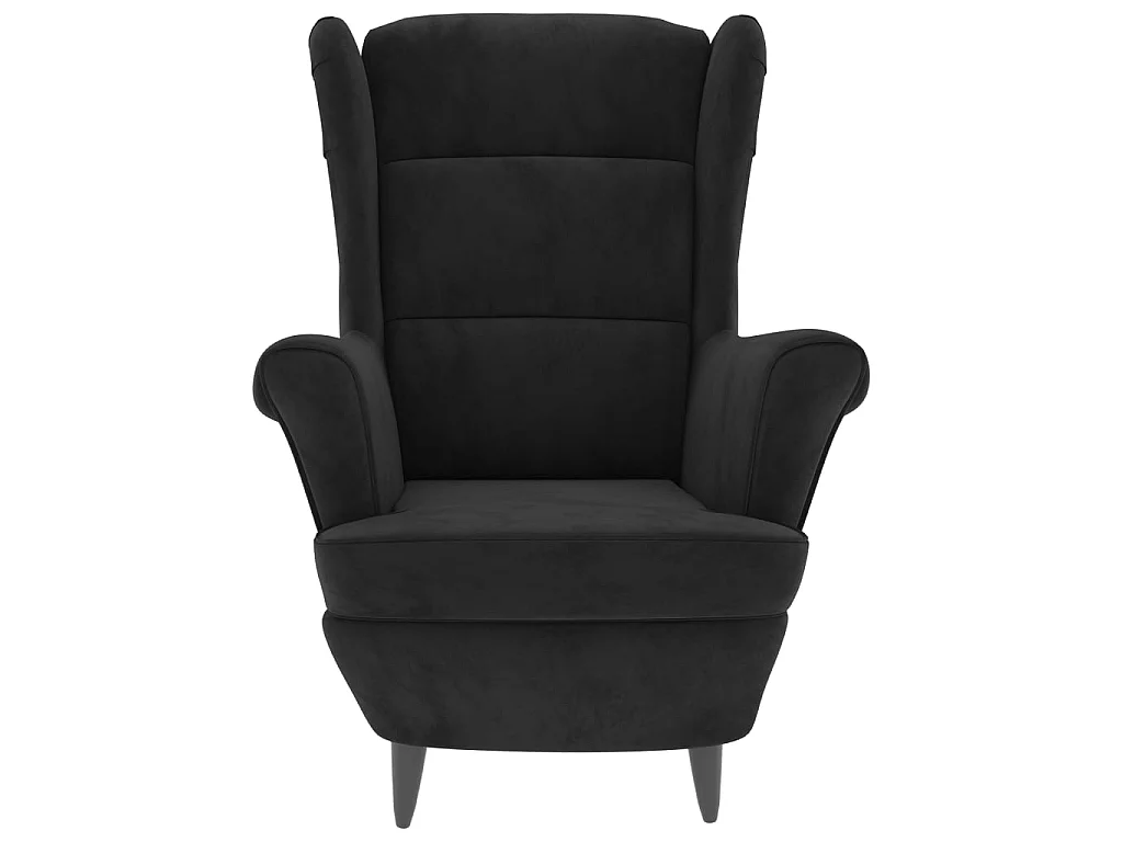 Fauteuil noir velours