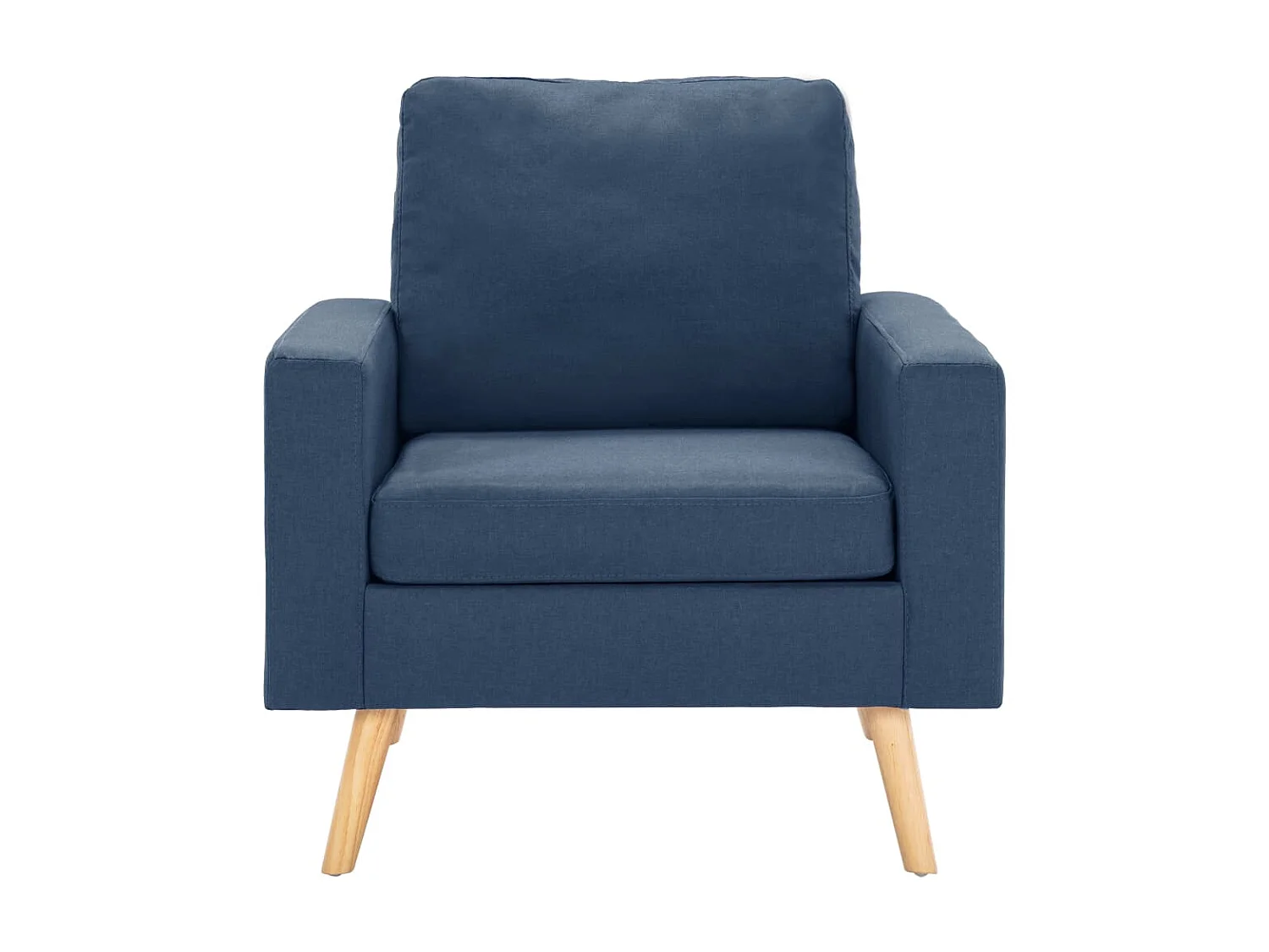 Poltrona in tessuto blu