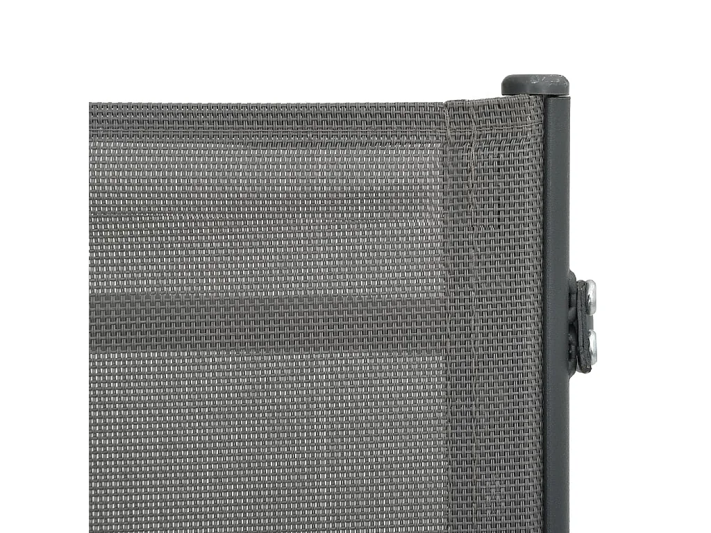 Chaises longues 2 pcs Textilène et acier