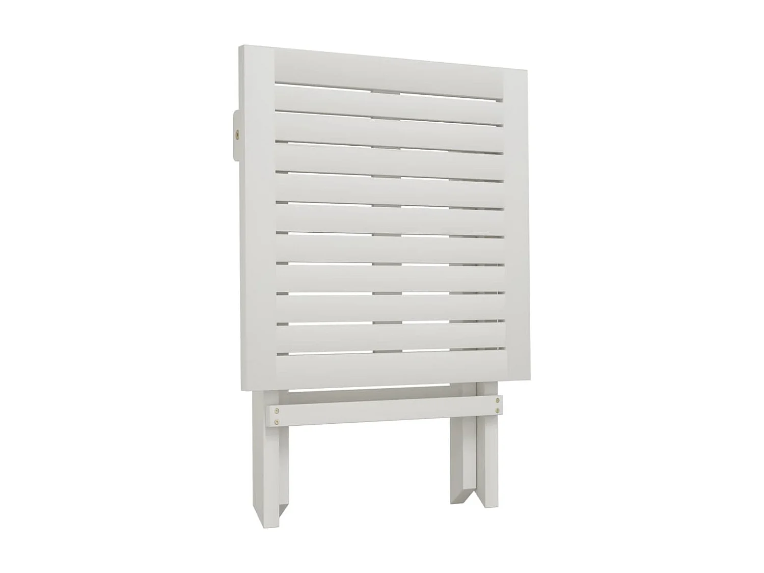 Chaises longues 2 pcs avec table blanc bois massif d'acacia