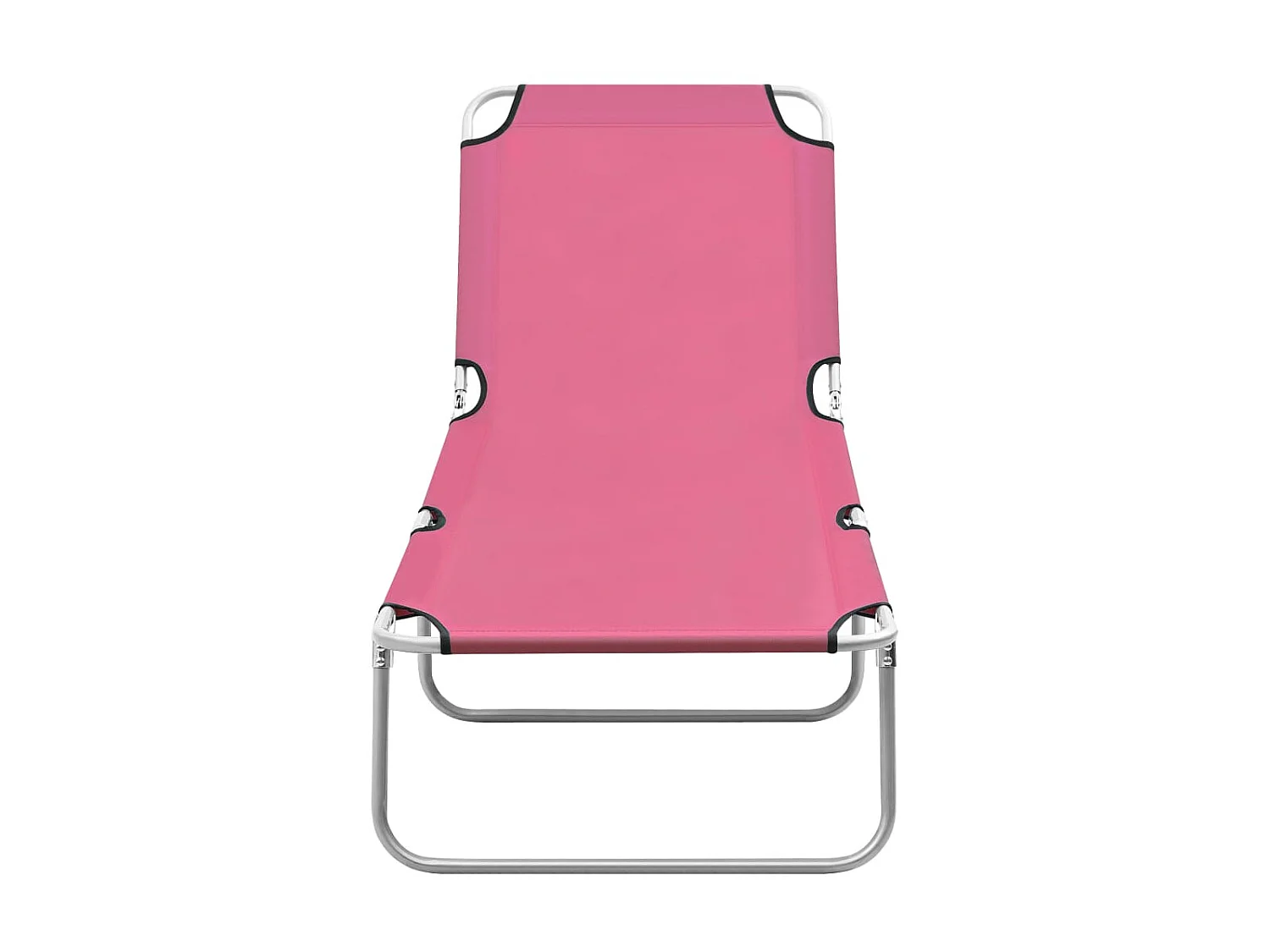 Poltroncina pieghevole Acciaio e tessuto Rosa