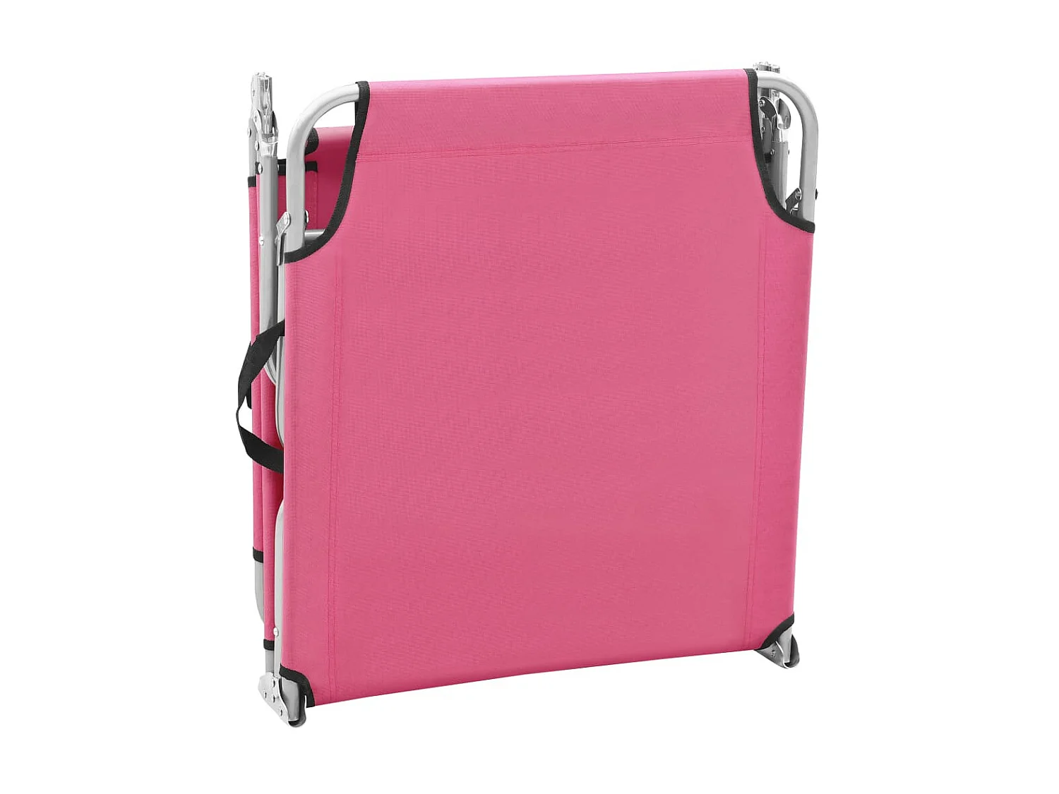 Poltroncina pieghevole Acciaio e tessuto Rosa