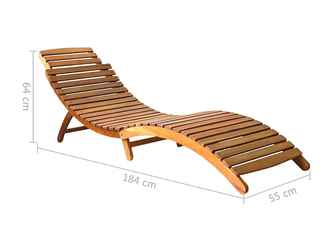 Sillones 2 piezas Madera maciza de acacia