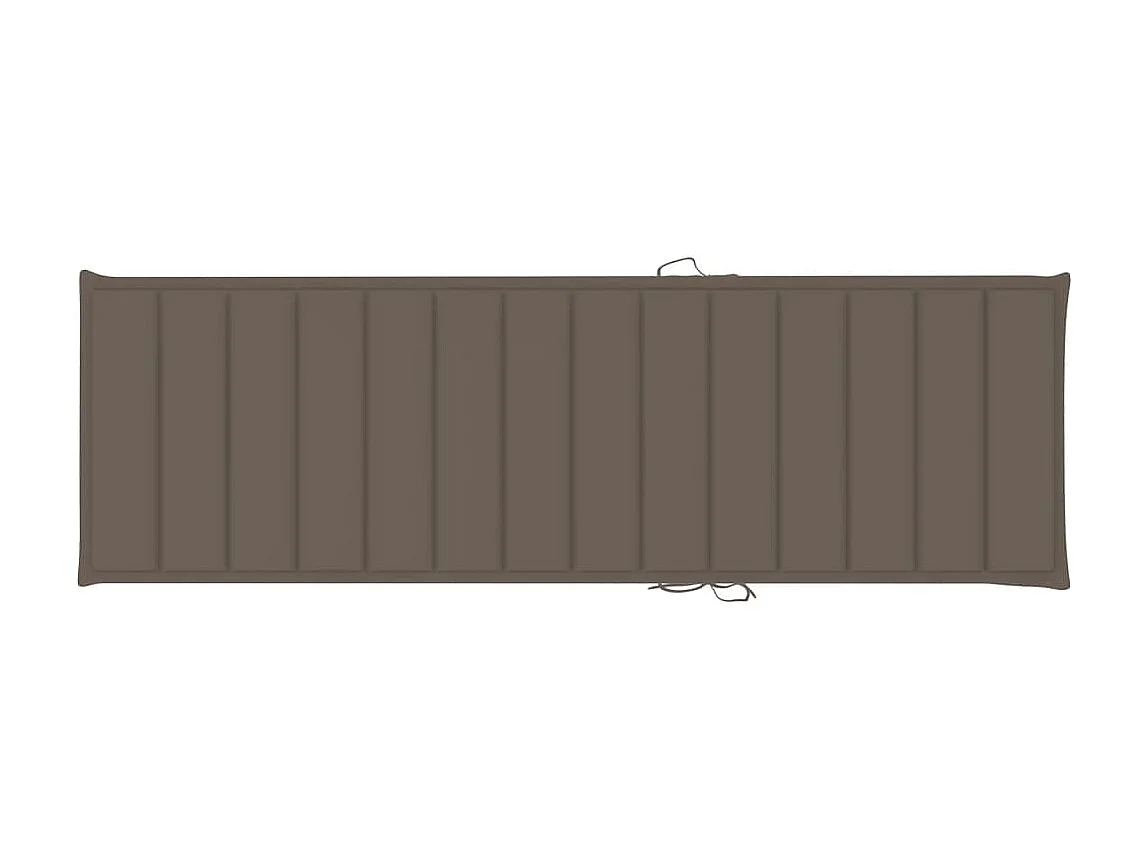 Gartenliegestuhl mit Tisch und Kissen. Imprägniertes Kiefernholz