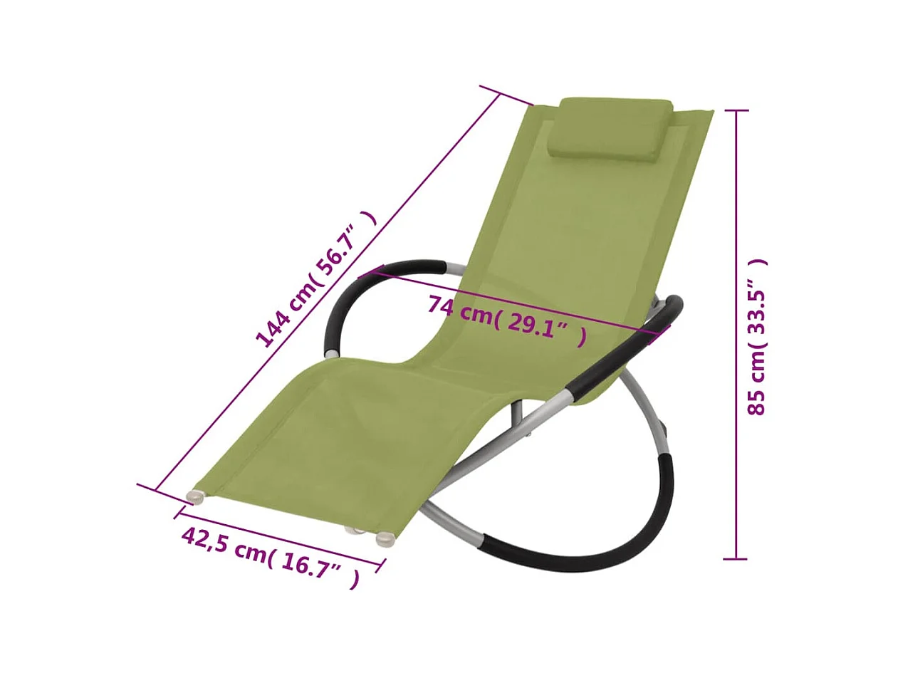 Sillón de exterior geométrico Steel Green