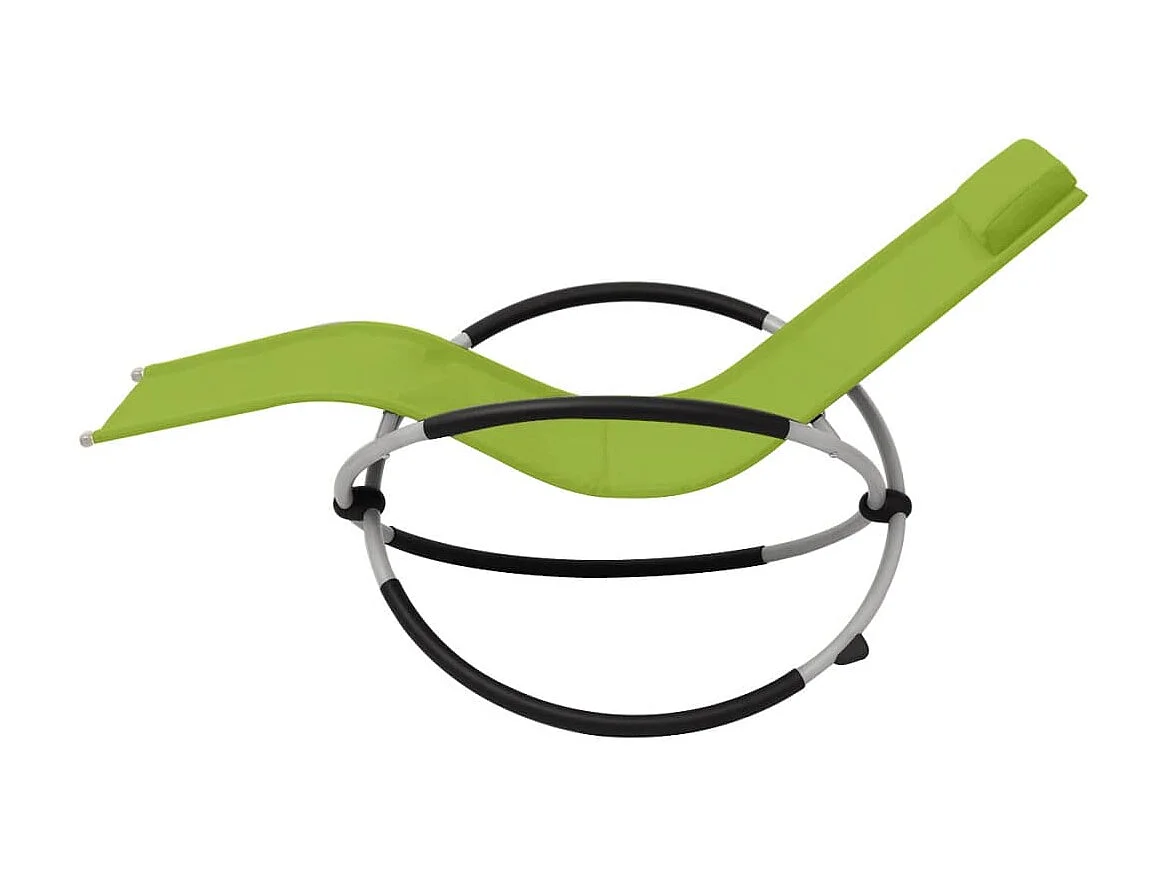 Geometrischer Outdoor-Loungesessel Steel Green