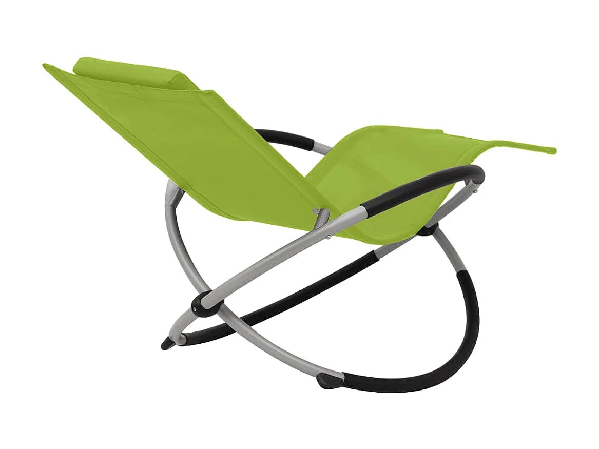 Geometrischer Outdoor-Loungesessel Steel Green