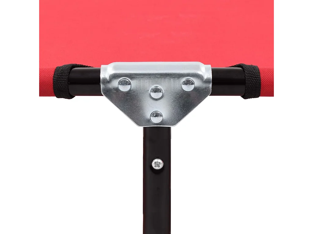 Poltroncina pieghevole in acciaio rosso