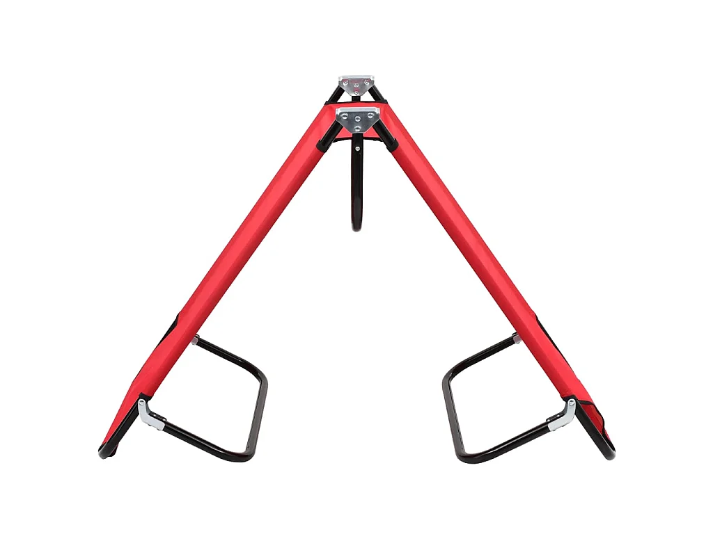 Chaise longue pliable Rouge Acier