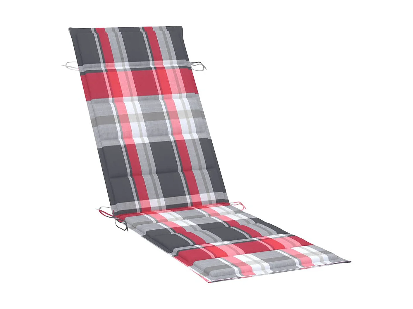 Chaise longue de jardin avec table et coussin Bois d'acacia