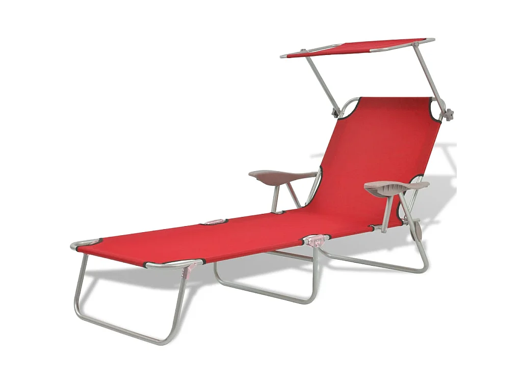 Loungesessel mit Baldachin Steel Red