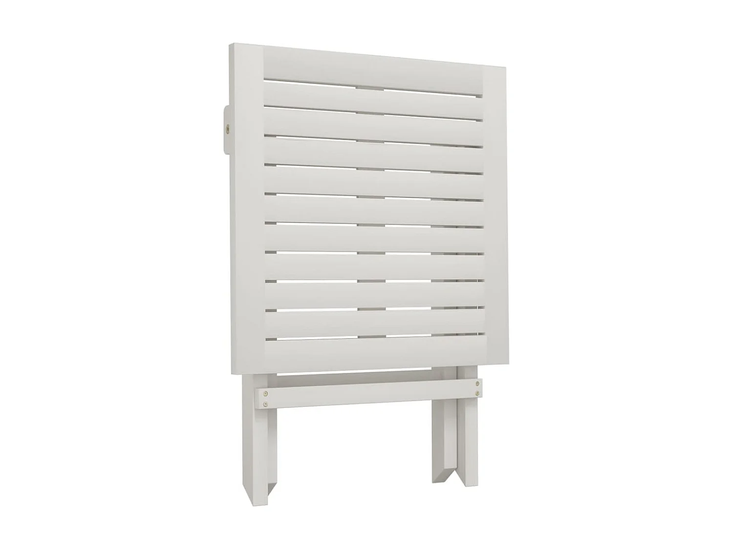 Chaise longue avec table blanc bois massif d'acacia