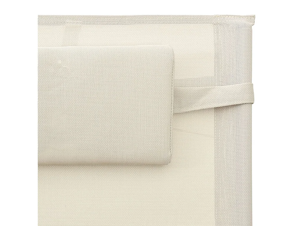 Poltrona lounge Textilène Crema e grigio