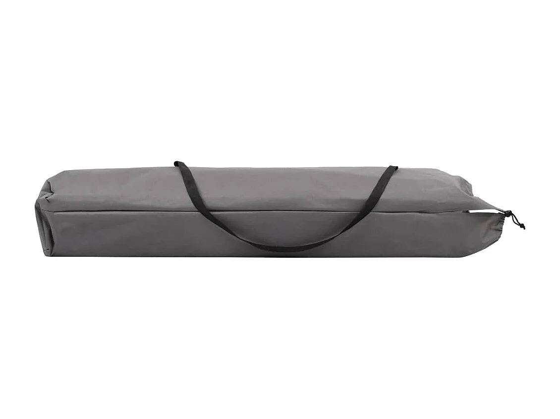 Chaise longue pliable 2 places Gris Acier