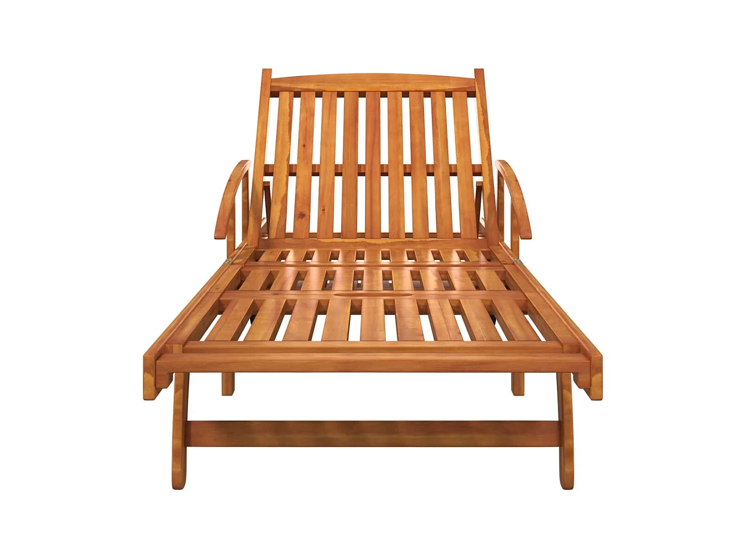 Chaises longues 2 pcs Bois d'acacia solide