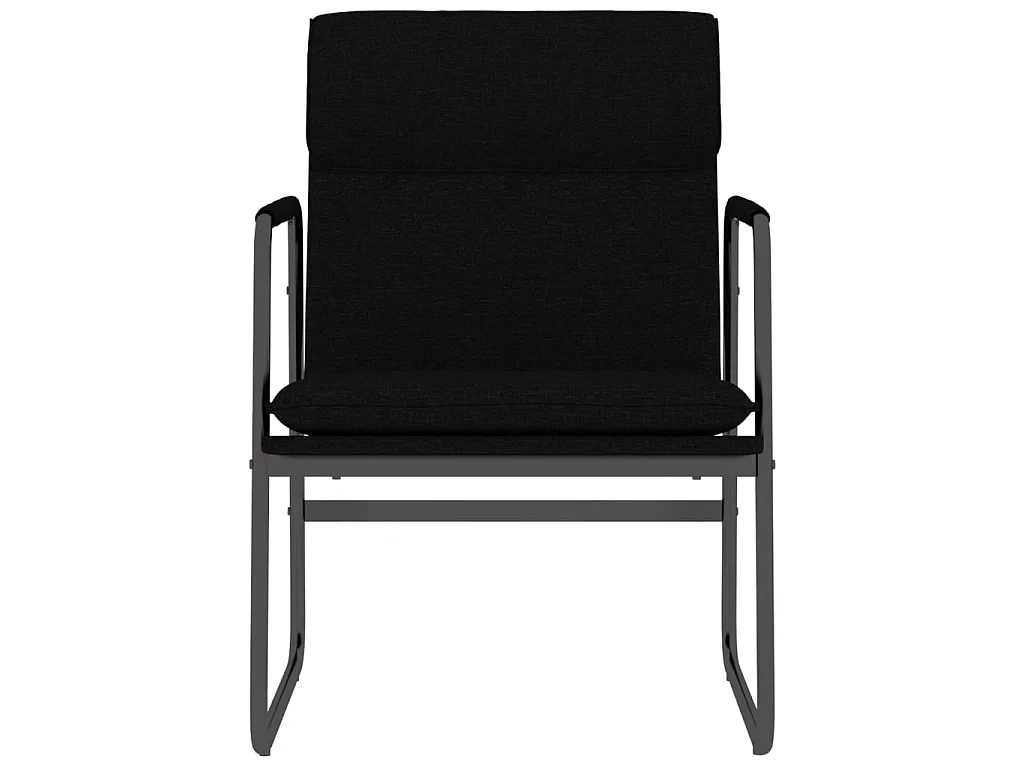 Poltrona lounge Nera 55x64x80 cm Tessuto