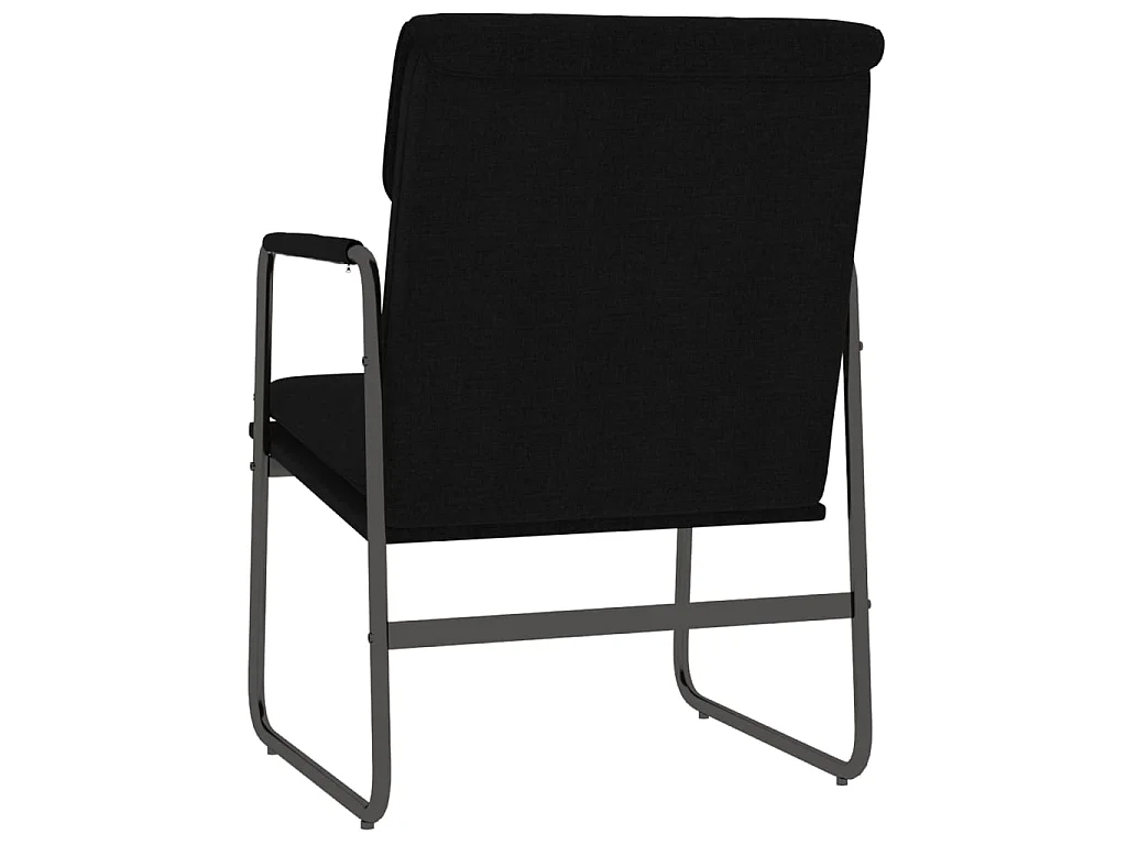 Poltrona lounge Nera 55x64x80 cm Tessuto