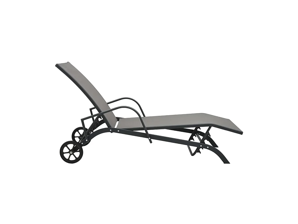Chaise longue Acier et textilène