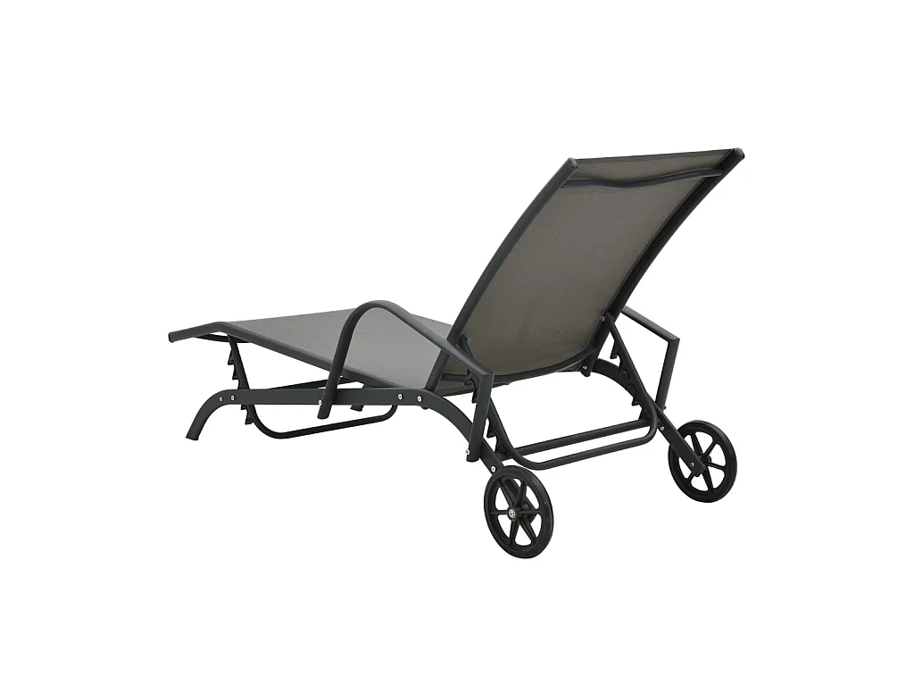 Chaise longue Acier et textilène