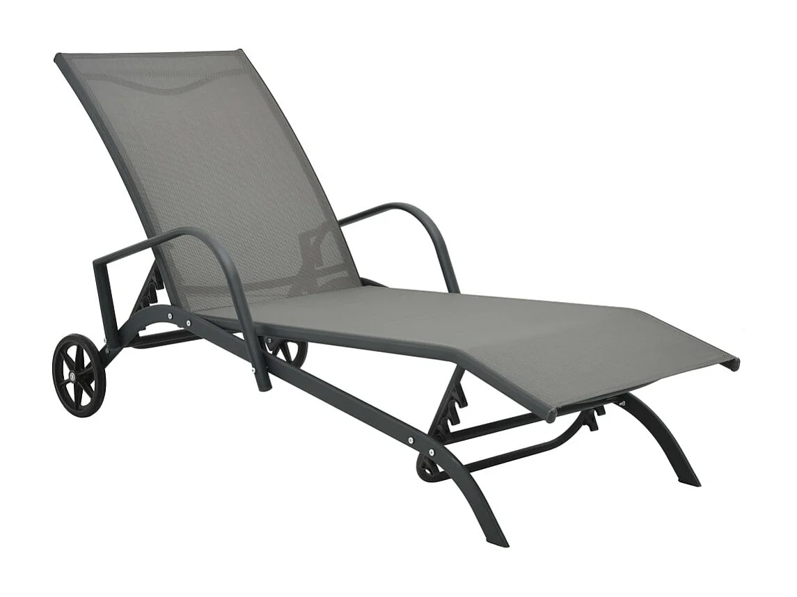 Chaise longue Acier et textilène