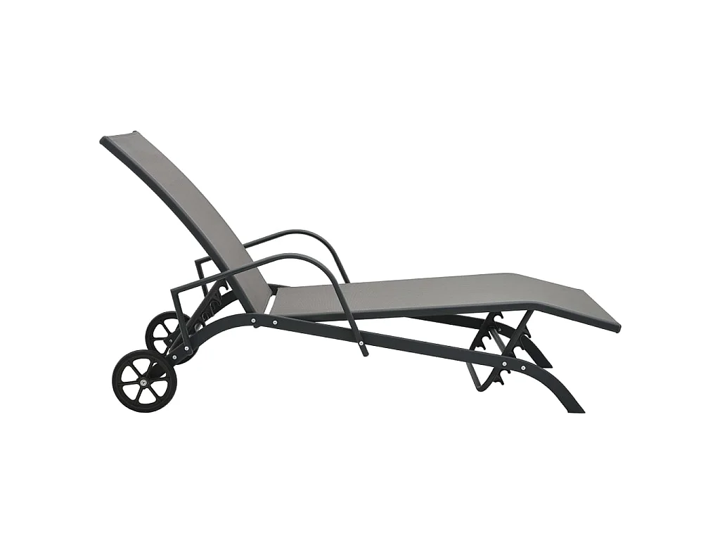 Chaise longue Acier et textilène