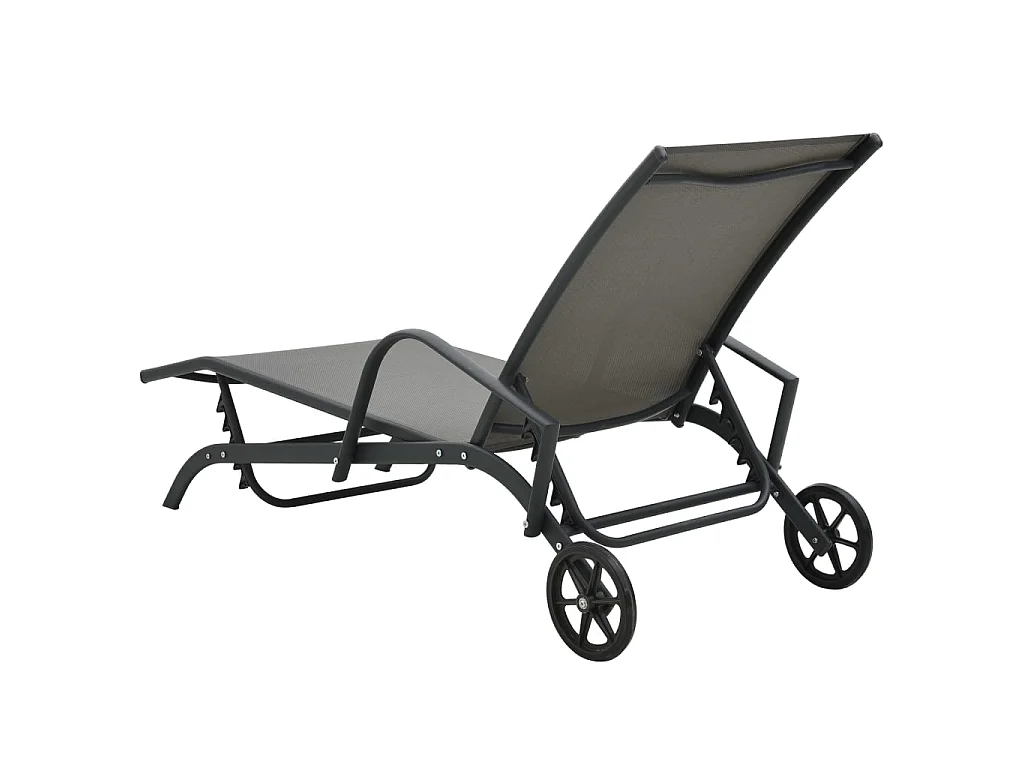 Chaise longue Acier et textilène