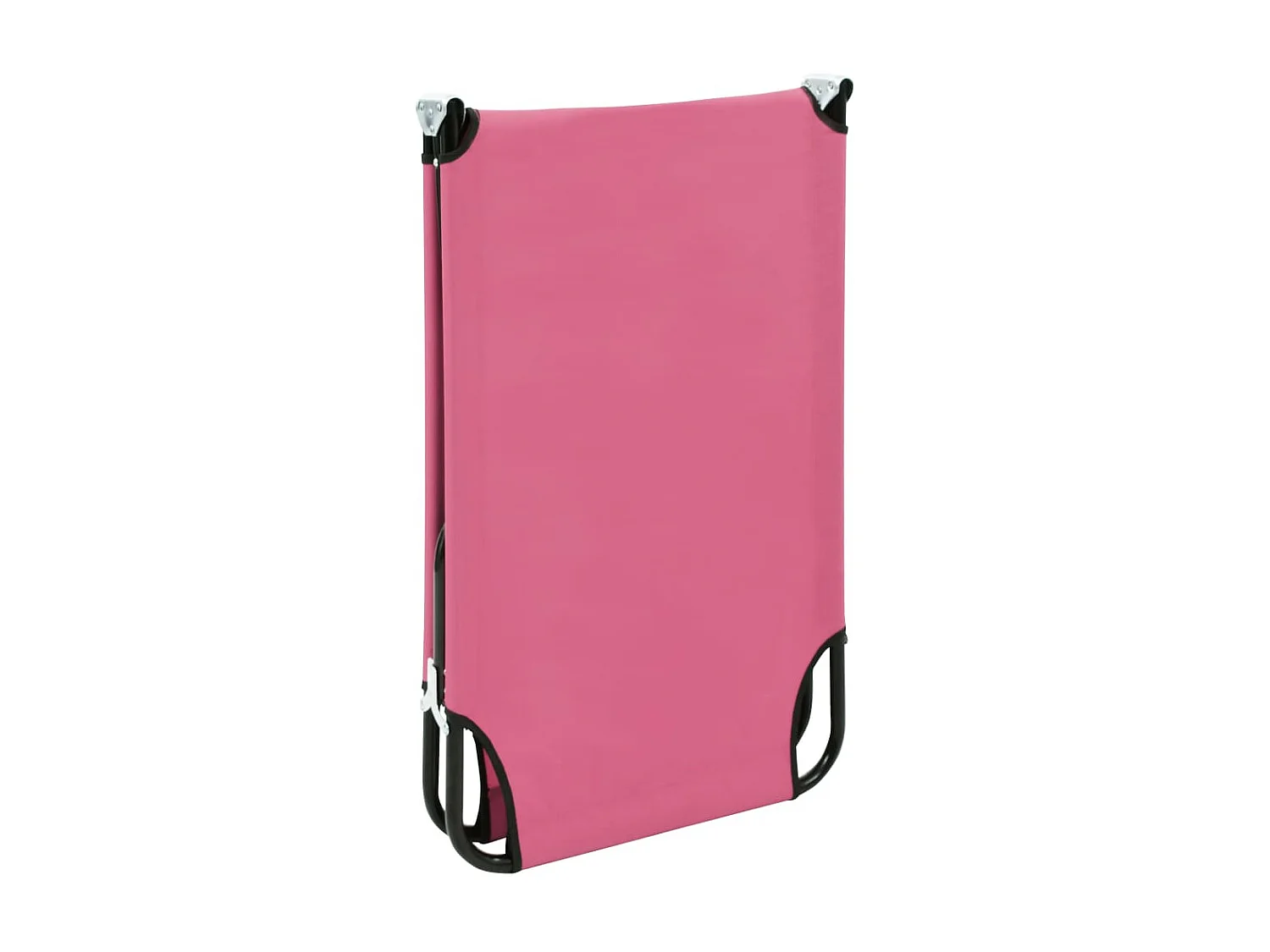Chaise longue pliable Acier Rose