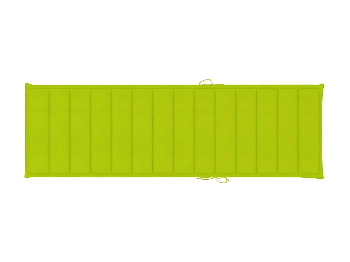 Sdraio da giardino con tavolino e cuscino Pino impregnato