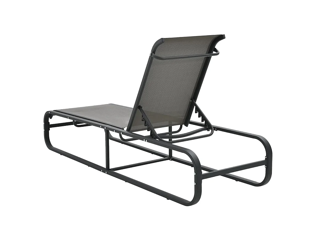 Chaise longue Aluminium et textilène