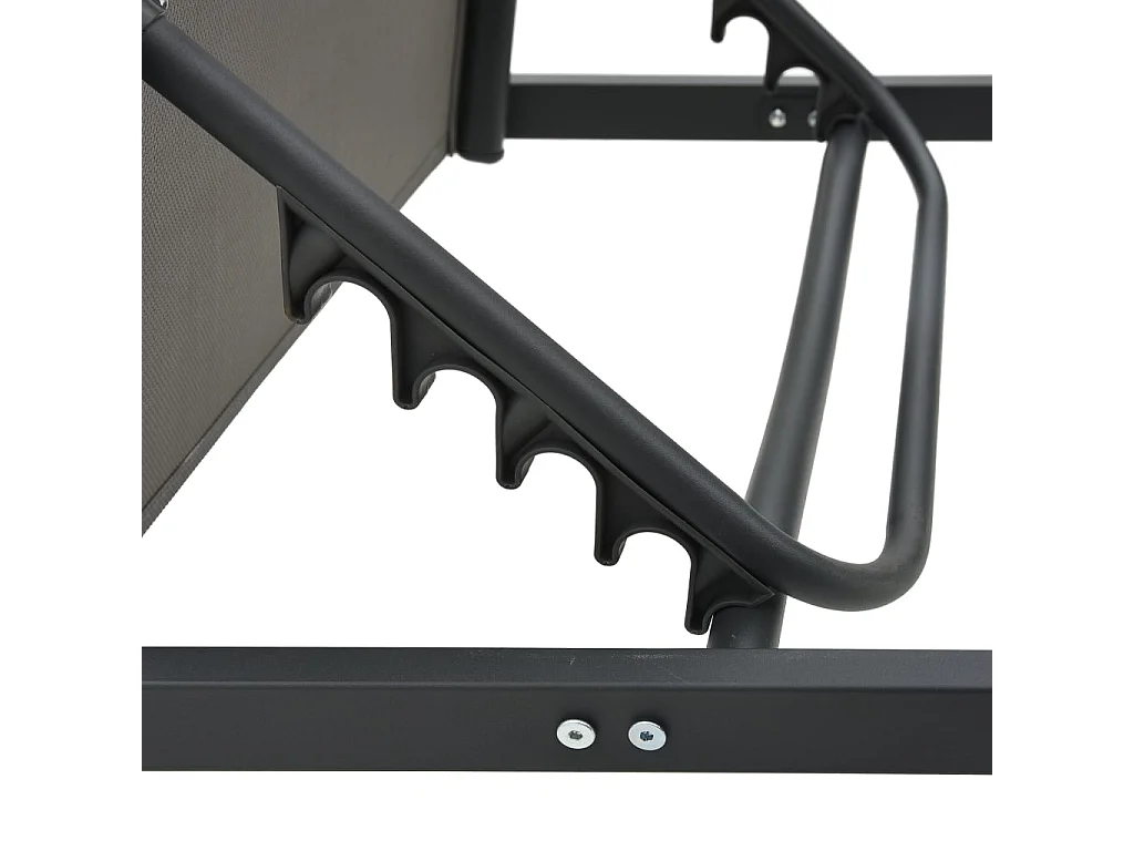 Chaise longue Aluminium et textilène