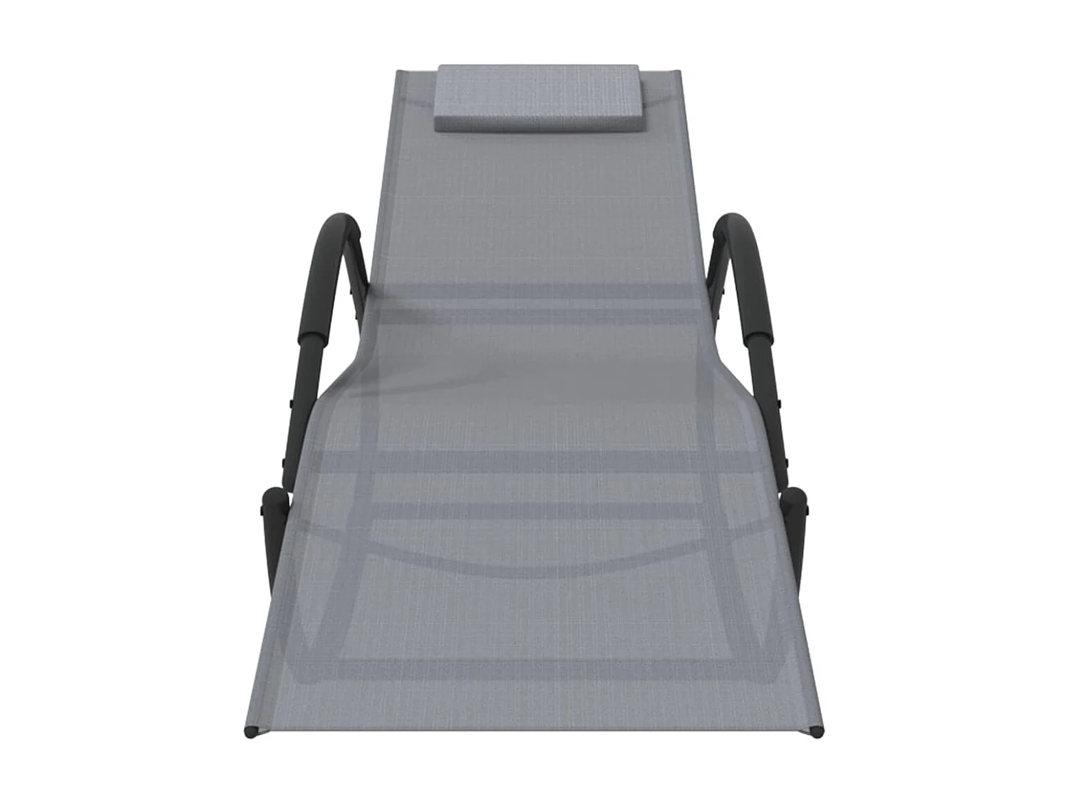 Schommelfauteuil Staalgrijs en textiel