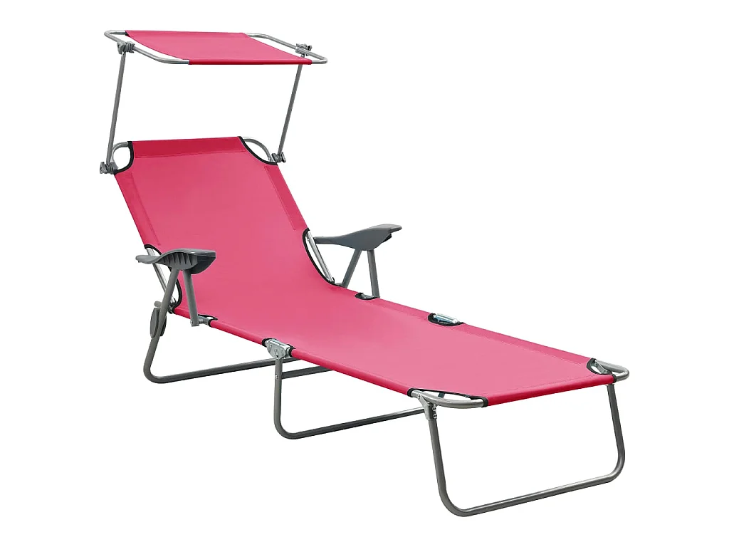 Poltrona lounge con baldacchino Steel Pink