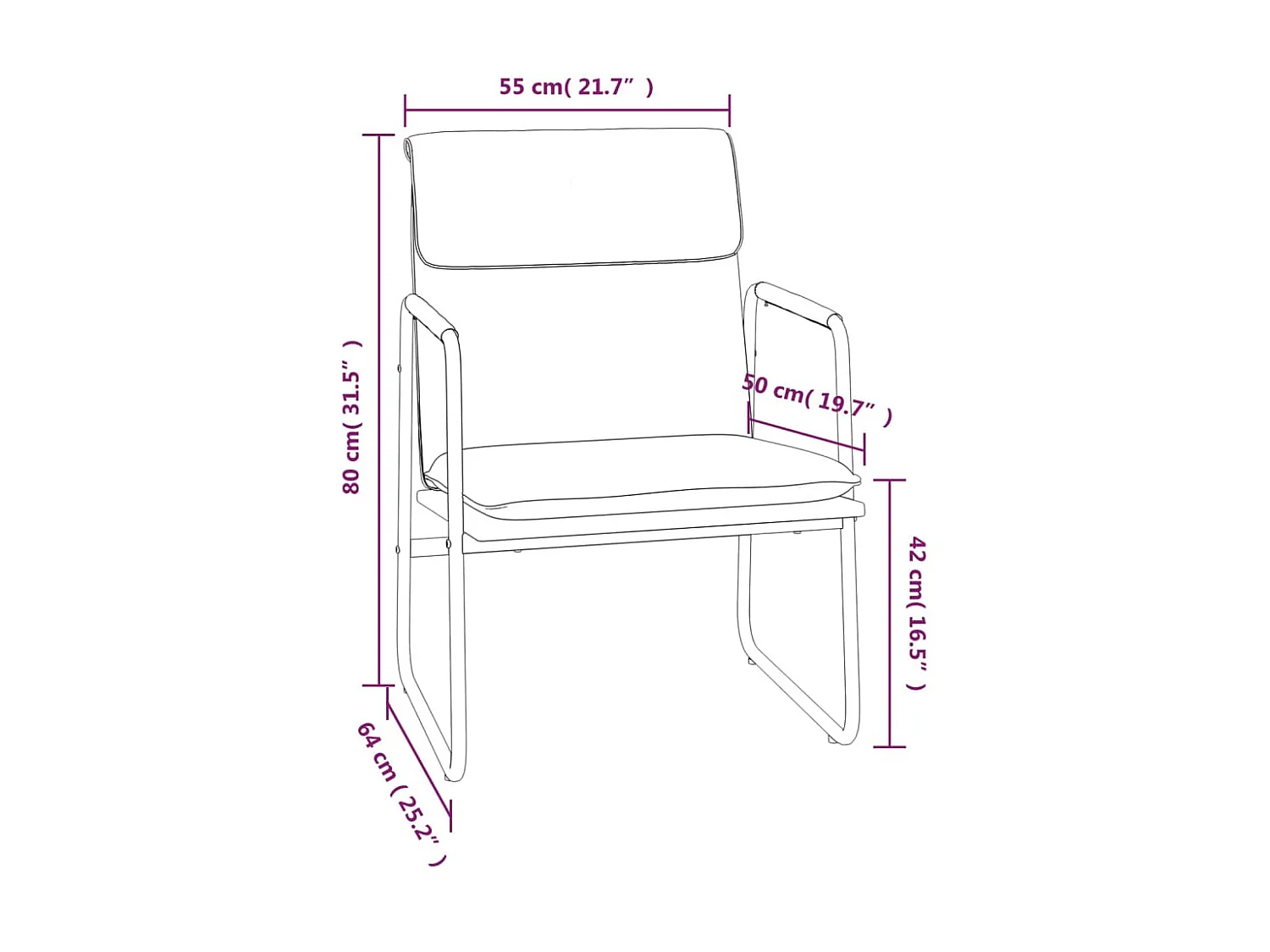 Poltrona lounge tortora 55x64x80 cm Tessuto