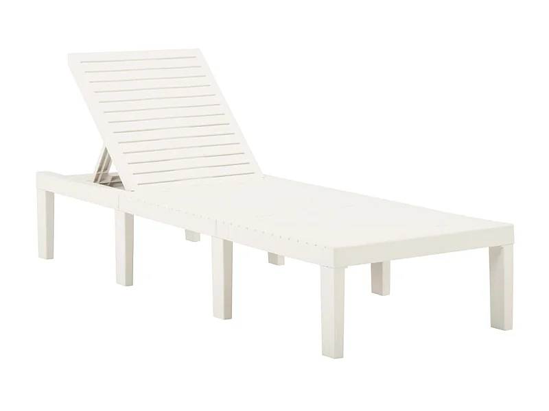 Chaise longue Plastique Blanc