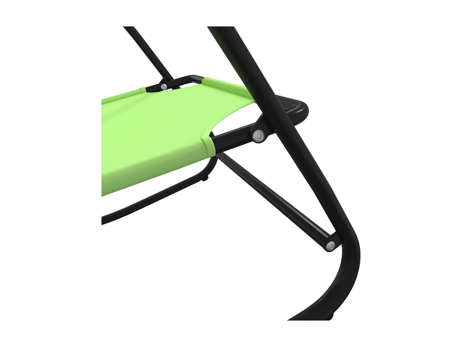 Sillones mecedores 2 piezas Verde Acero y textileno