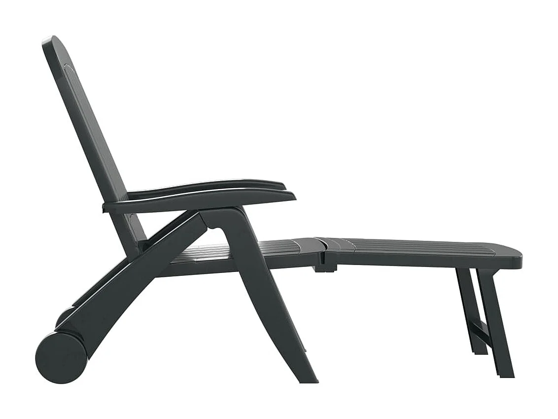 Chaise longue pliable Polypropylène Vert