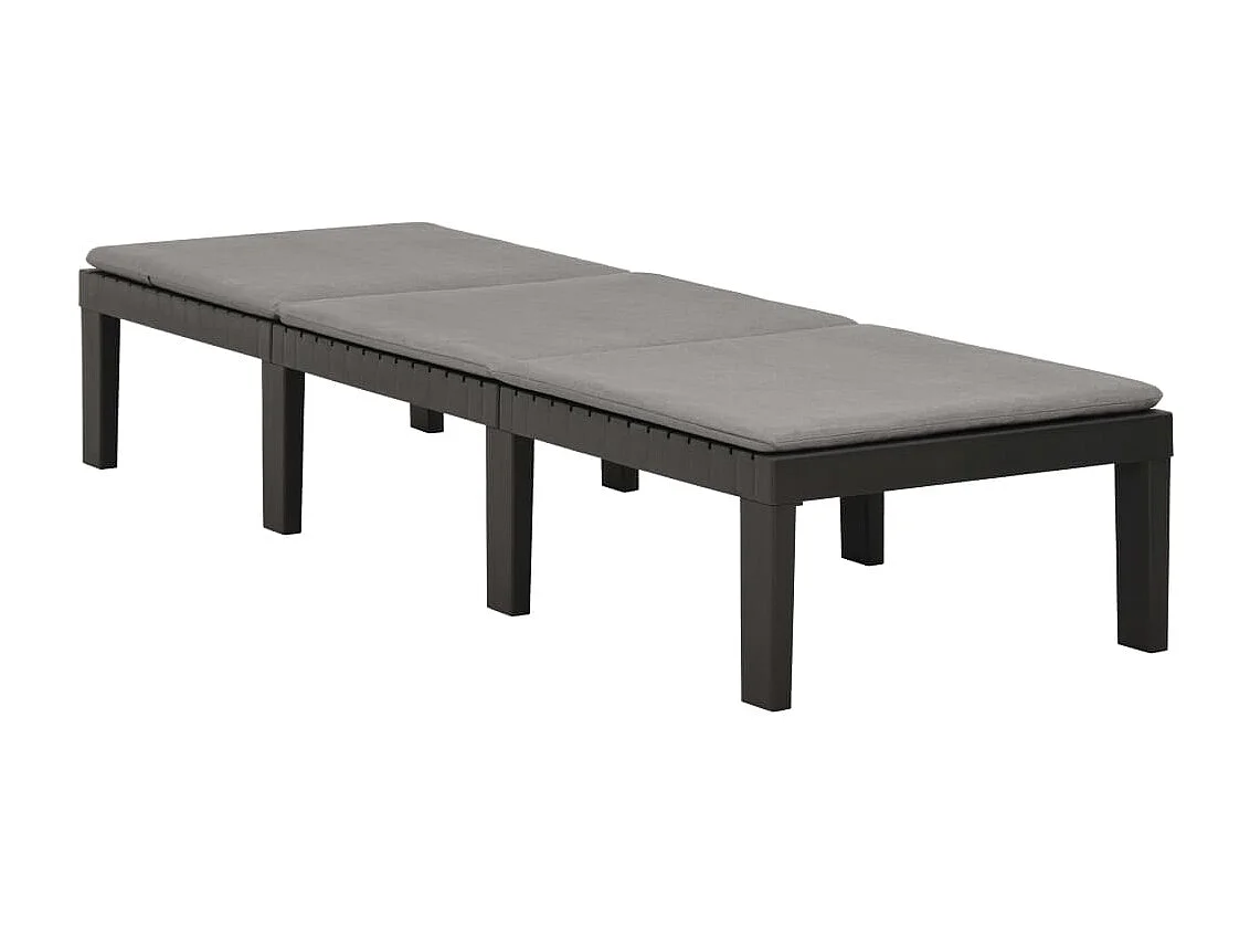 Poltrona lounge con cuscino in Plastica Antracite