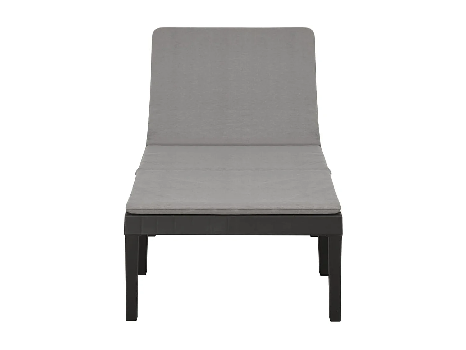 Poltrona lounge con cuscino in Plastica Antracite