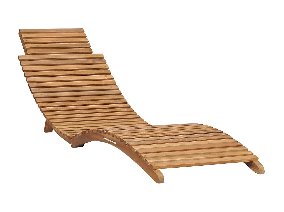 Sillón plegable con mesa Madera maciza de teca