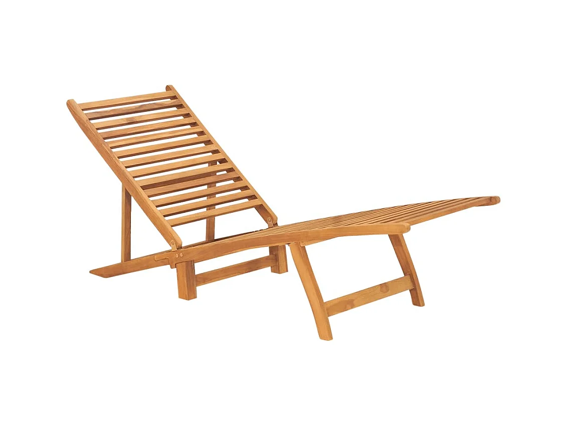 Chaise longue Bois de teck solide