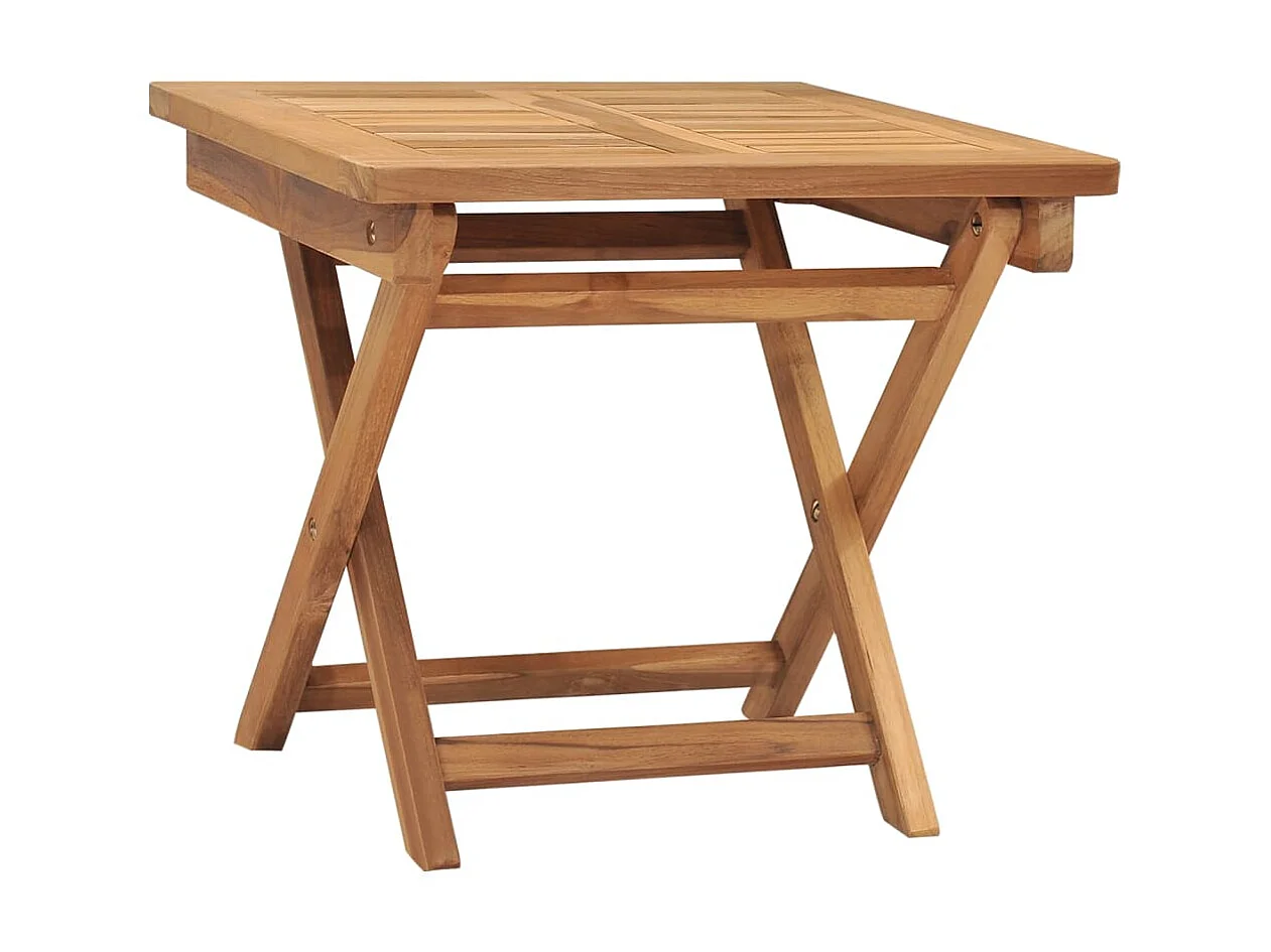 Chaise longue avec table Bois de teck solide