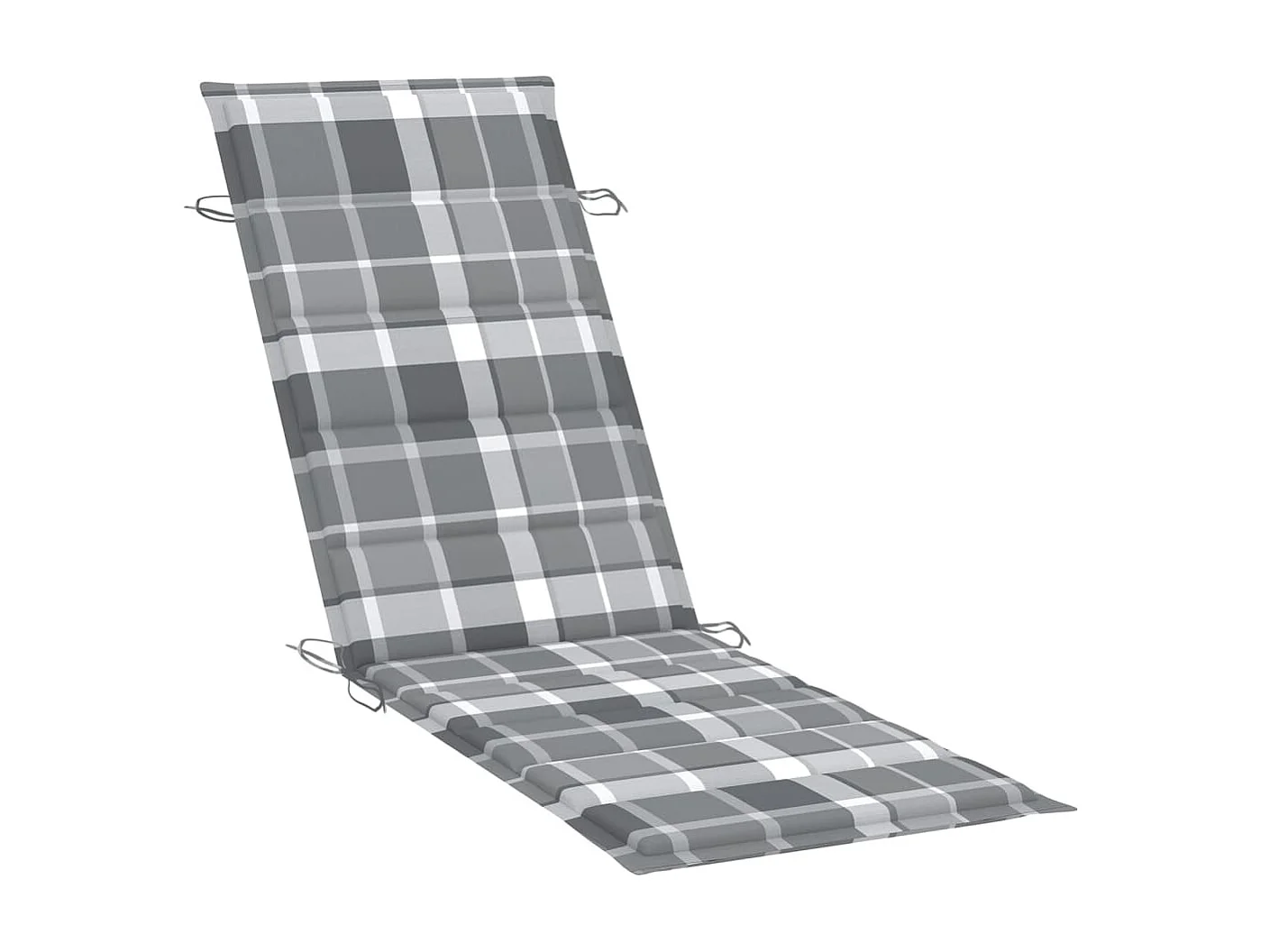 Chaise longue de jardin avec table et coussin Bois d'acacia